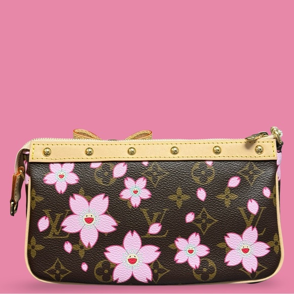 Louis Vuitton Takashi Murakami Cherry Blossoms Pochette Accessories 2025 LV x TM - Picture 4 of 10